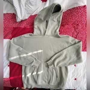TNA Cozy Mint Pullover Hoodie- Ladies Medium- ink stain*